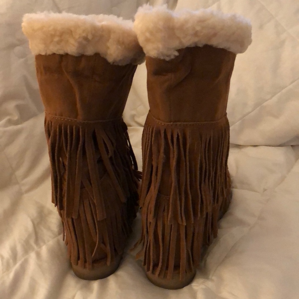 madden suede fringe boots - Picture 6 of 8